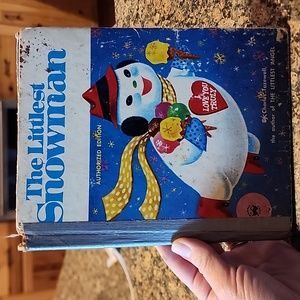 Vintage The Littlest Snowman Hardcover Book